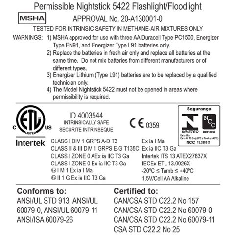 Nightstick XPP-5422GMA Çift Aydınlatma ATEX El Feneri
