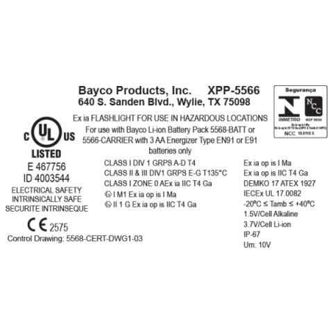 Nightstick XPP-5566GX INTRANT™ Dik Açılı Fener