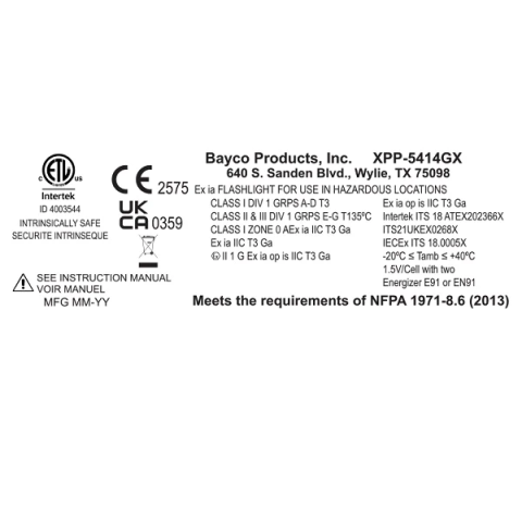 Nightstick XPP-5414GX Çift Aydınlatma Exproof El Feneri